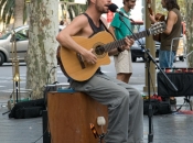 Muzikant op Las Ramblas