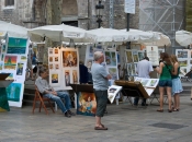 Marktje in de oude stad