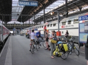 Aankomst op station Basel SBB