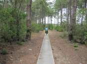 Fietspad door de bossen/duinen richting Carcans Plage