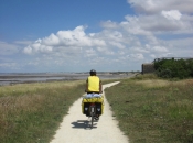 Fietspad onderweg net voorbij La Rochelle