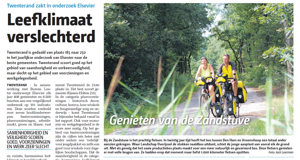In de krant