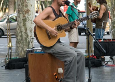 Muzikant op Las Ramblas