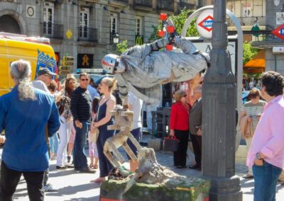 Levend standbeeld op Puerto del Sol