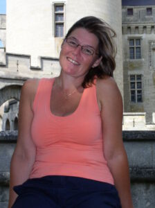 Nicole bij Kasteel in Pierrefonds