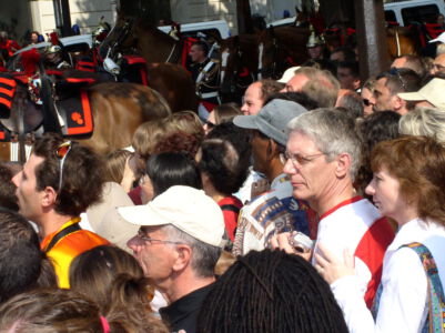 Toeschouwers op 14 juli