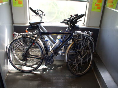 Fietsen in de trein vanaf Parijs