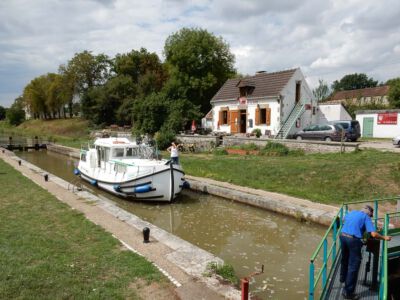 Sluis/restaurantje waar we gegeten hebben