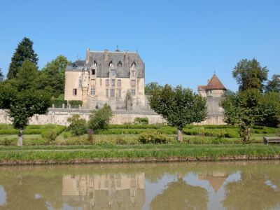 Uitzicht langs Canal de Nivernais