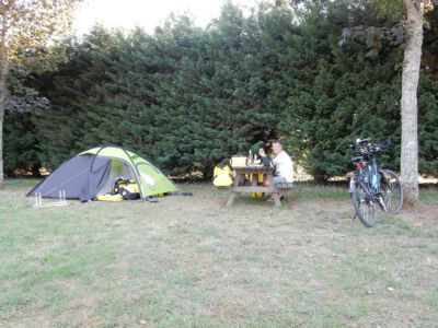 Op de camping in Santenay