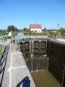 Langs Canal du Centre richting Chalon-sur-Saône