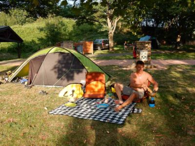 Op de camping in Cluny