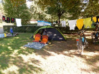 Op de camping in Dijon