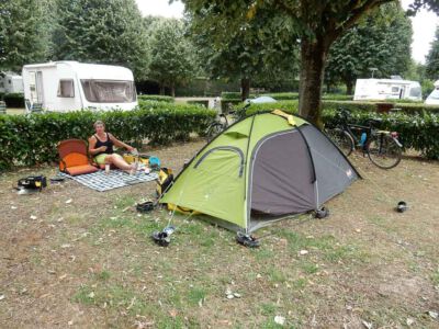 Op de camping in Montbard